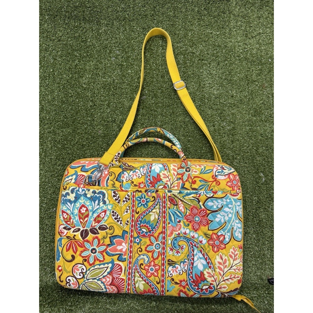 Vera Bradley Abby Provencal Crossbody Workstation Hardsided Laptop Travel Bag